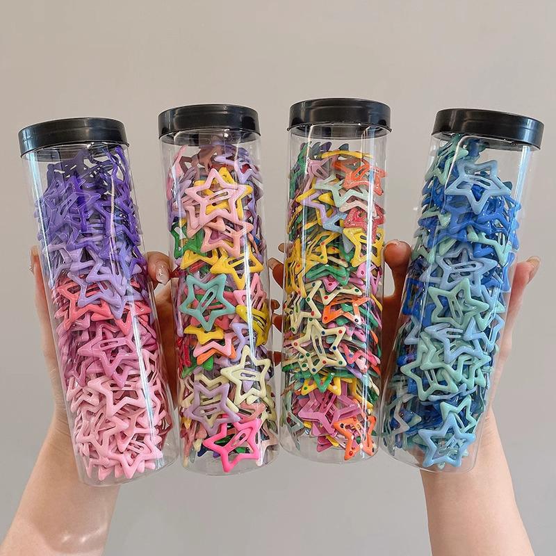 20/30/40 buc. Colorate Kawaii Agrafe de Păr Stea Y2K Fete Dulci BB Agrafe de Păr Stea Solidă Metalice cu Clips Snap Accesorii de Păr Bijuterii de Păr Cadouri