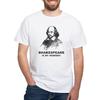 CafePress Shakespeare ist Mein Kumpel Weißes T-Shirt Herren 100% Baumwolle, Klassisches Grafik-T-Shirt Weiß