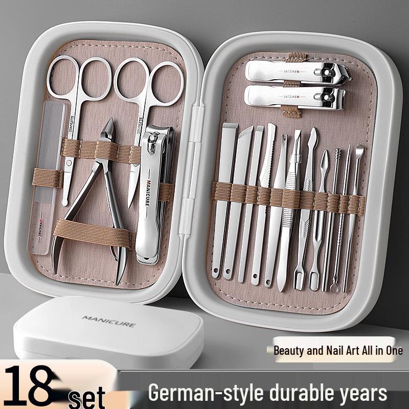 Premium Stainless Steel Nail Clipper & Cuticle Nipper Set – Eagle Beak Design for Manicure & Pedicure