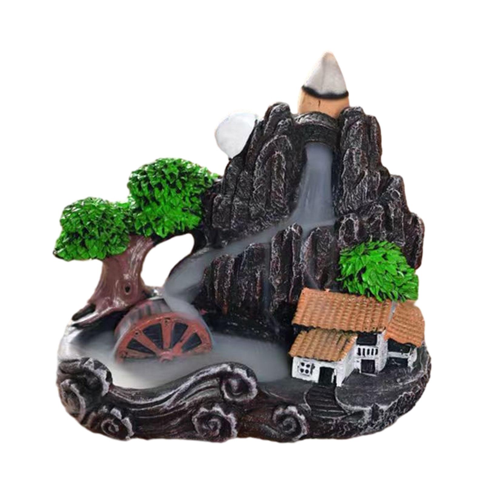 

Уникальный держатель для благовоний из смолы Художественный водопад Курильницы для благовоний с обратным потоком Создайте безмятежное и мирное пространство Изделия ручной работы 2