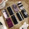 Elegant zwart kanten printontwerp Telefoonhoesje Voor iPhone 17,16,15,14,13,12,11 Plus,Pro Max,XS,Zachte Siliconen Zwarte Cover