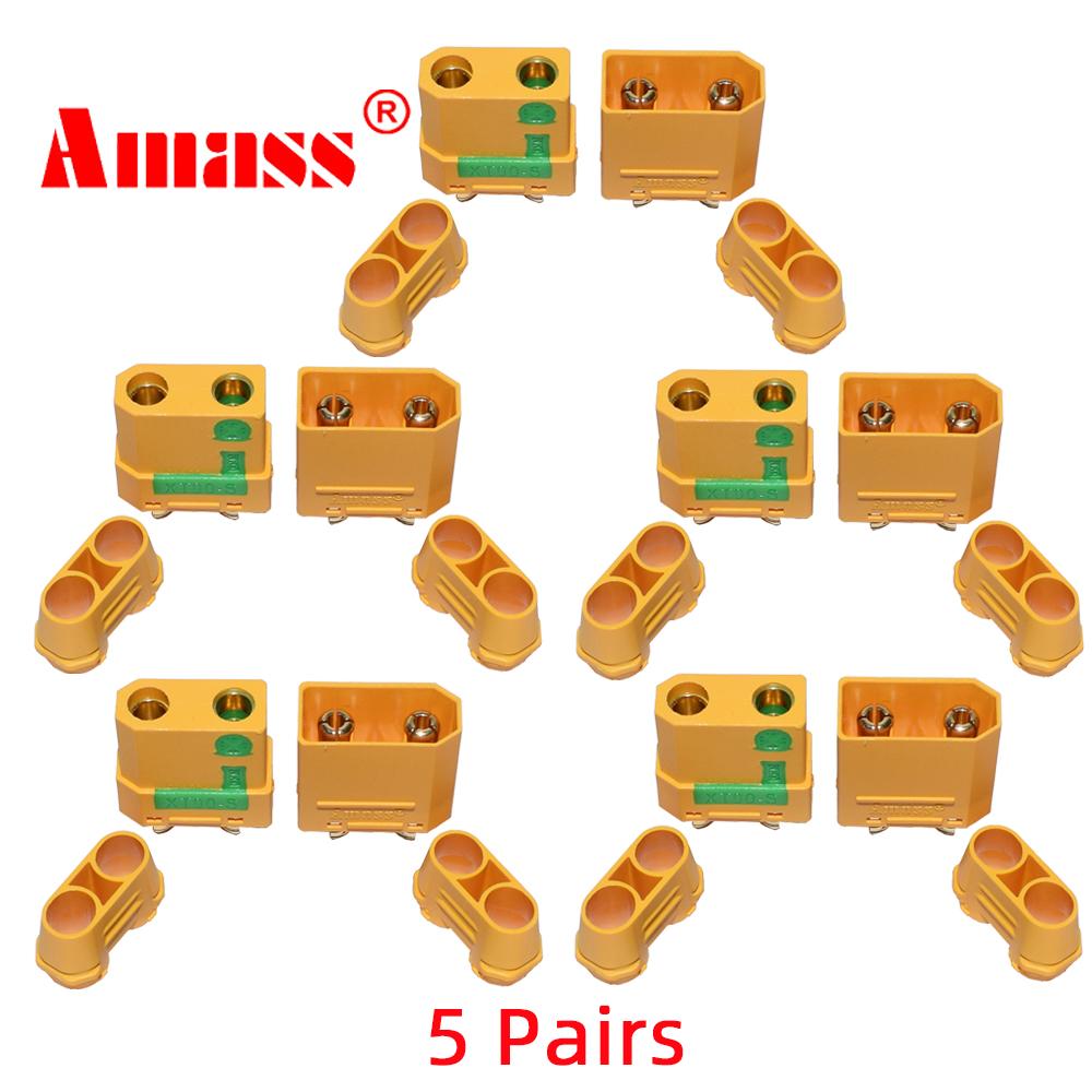 Amass XT90S Connector xt90s anti spark XT90S XT90-S Male Female Motor Adapter for Battery ESC and Charger Lead for RC Car Truck
