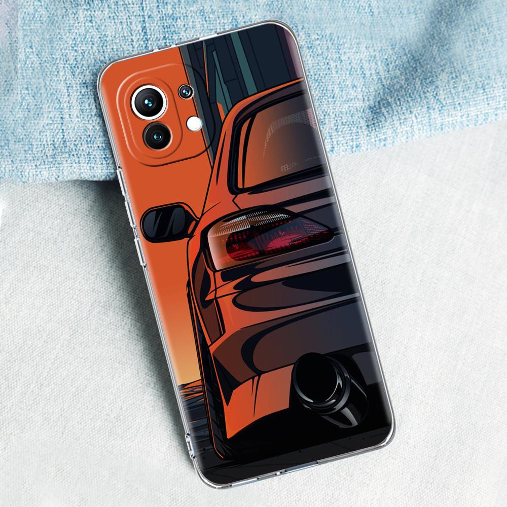 Case For Xiaomi Mi 15 14 13 12 11 Lite 15T 13T 12T Pro Poco X7 X6 X5 Pro 5G X3 NFC F7 F6 F5 Cover Japan JDM Sports Cars Comic