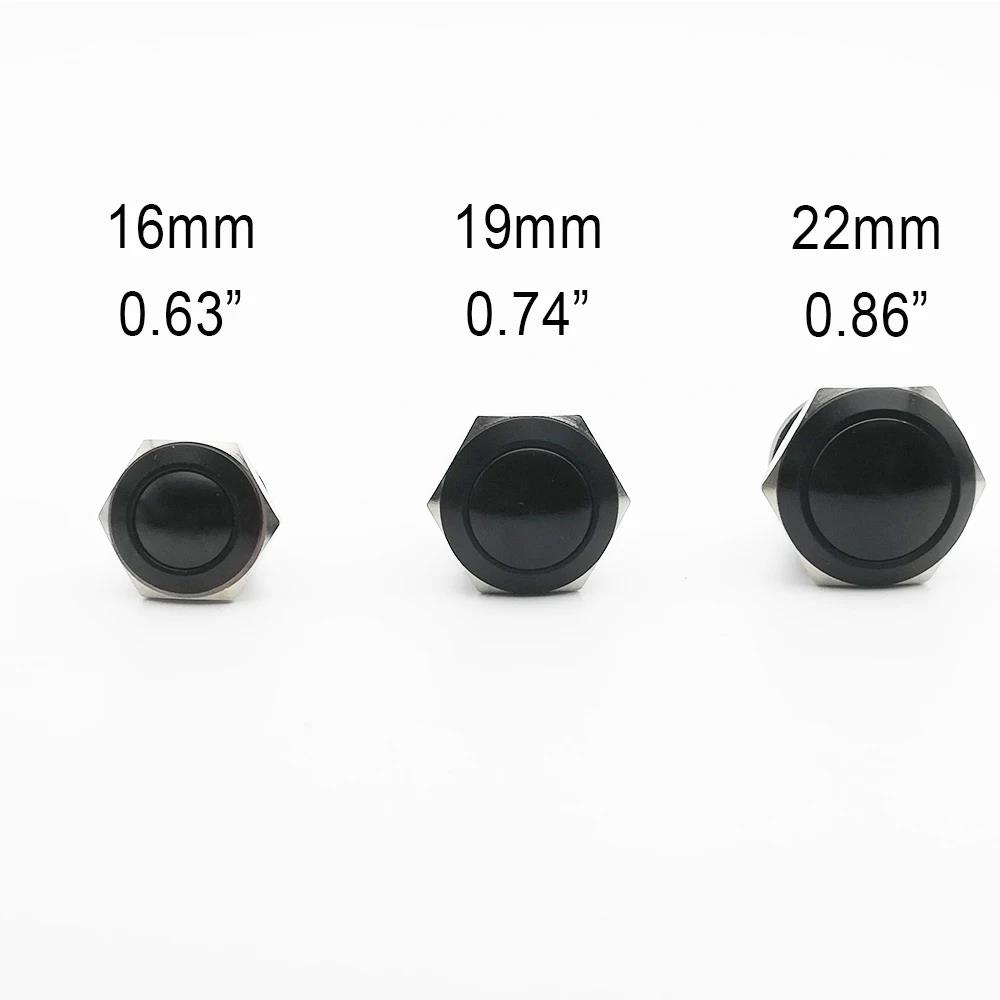 Screw Electronic Button Switch Metal Pressure Switch Waterproof Momentary Push Button 12v 240v Switches 12/16/19/22mm Switches Oil Pressure 6