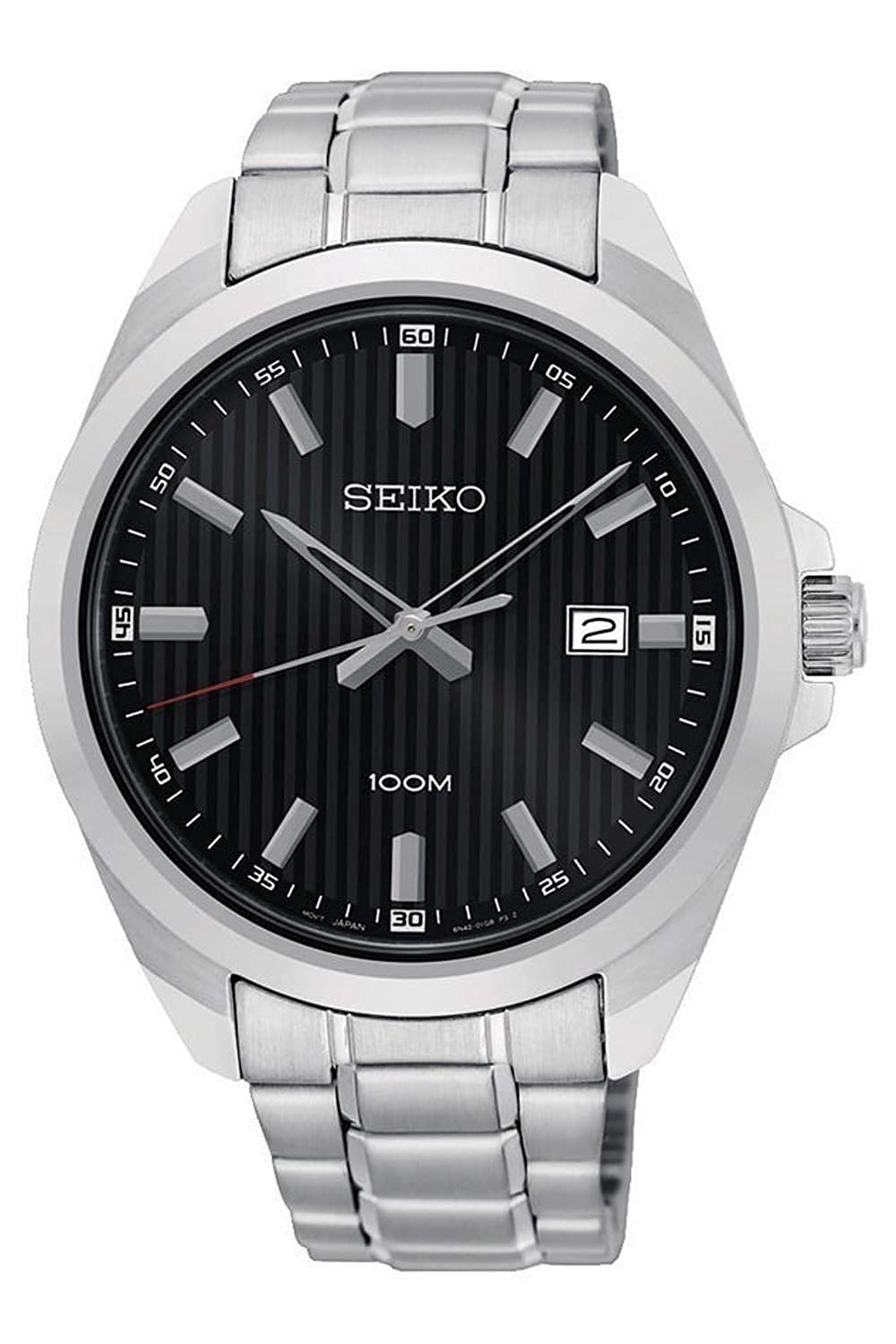 

Часы Seiko SEIKO SUR277P1 кварцевые черные серебристые мужские [предмет]