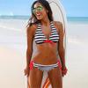 Stylish Striped Women Swimsuit Sexy Bikini Set Perfect For Summer Adventures