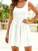 2025 European & American Sleeveless A-line U-neck Pocketed Beach Dress
