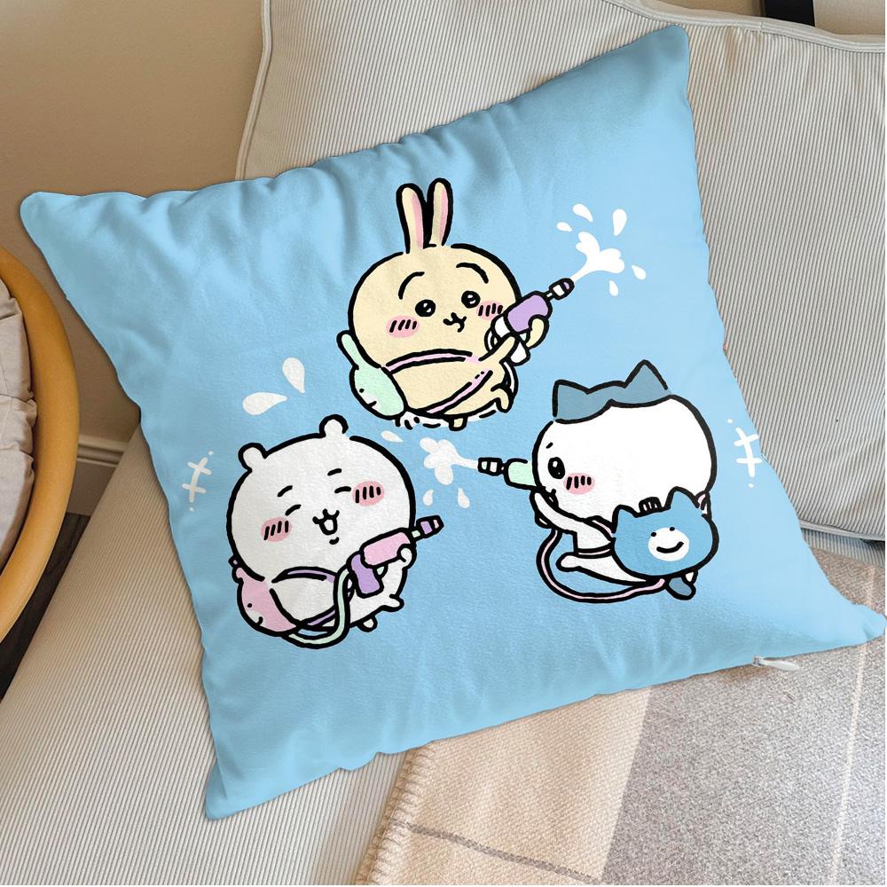 Kawaii C-Chiikawa Christmas Home Decoration Living Room Cushion Covers 45X45 Cushions Cover Personalized Gift Sleepingpillowcase