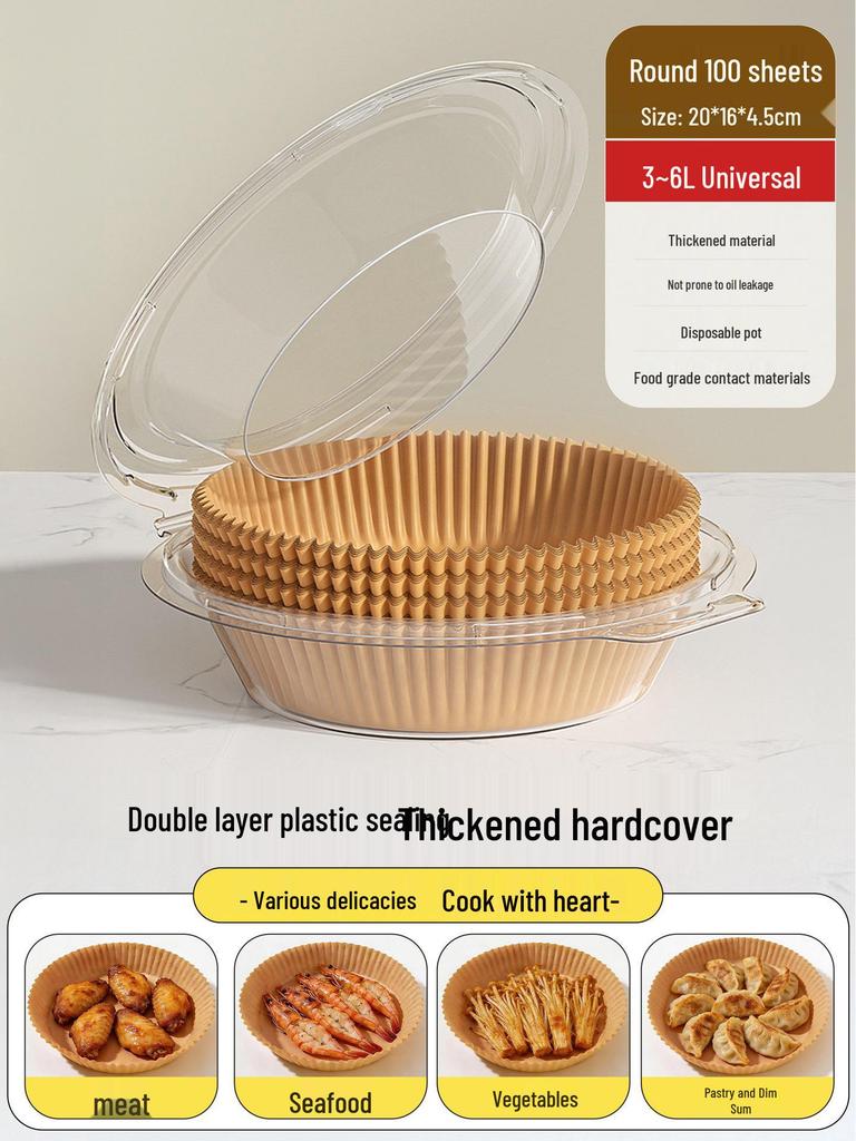 Good Helper Air Fryer Silicone Baking Mat - Oil-Absorbing, Thickened, Multi-Purpose.