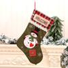 Thickened Christmas Socks Candy Bag Santa Claus Elk Snowflake Christmas Tree Decorations  Kids