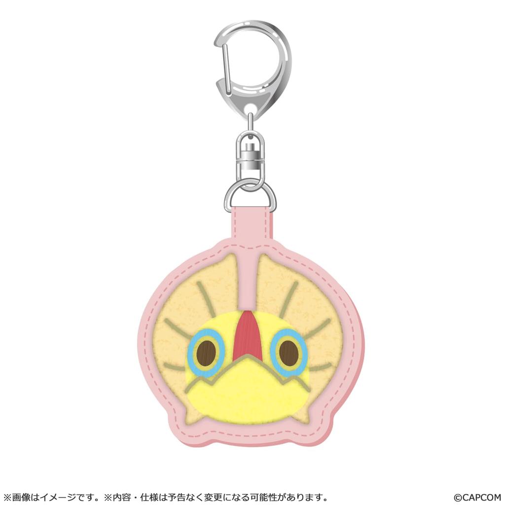 CAPCOM Monster Hunter Mondefo Sagara Vyšívaná klíčenka Yian 54 x 59 x 4mm Polyester Kut-Ku Přibl.