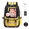 Cute LABUBU cartoon printed backpack for junior high school students with large capacity ins wind school bag