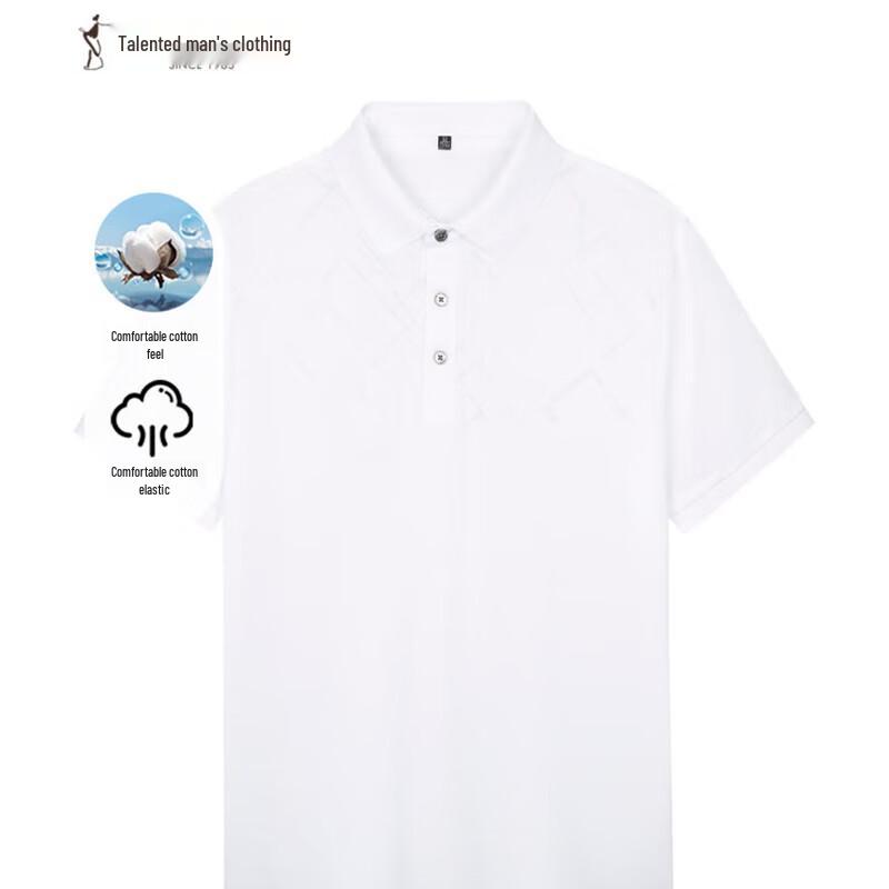 TRIES Men s 2025 Summer Short Sleeve Polo T-shirt 56