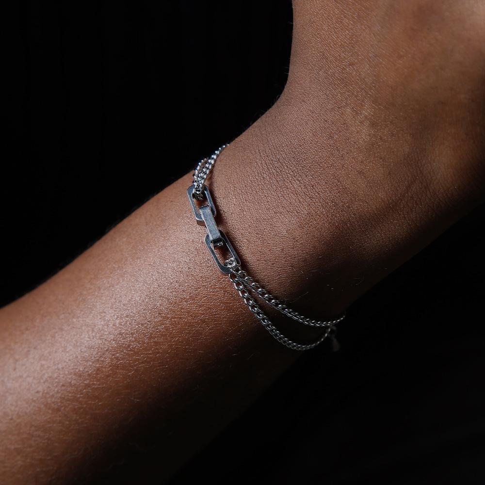 Ventera Oblivion Double Chain Men'S Bracelet