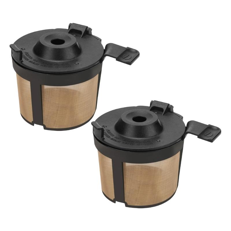 

2PCS Easy Cleaning Filter Cup Accessory Plastic Texture Suitable for Coffee Makers with Simple Assembly and Portability 1