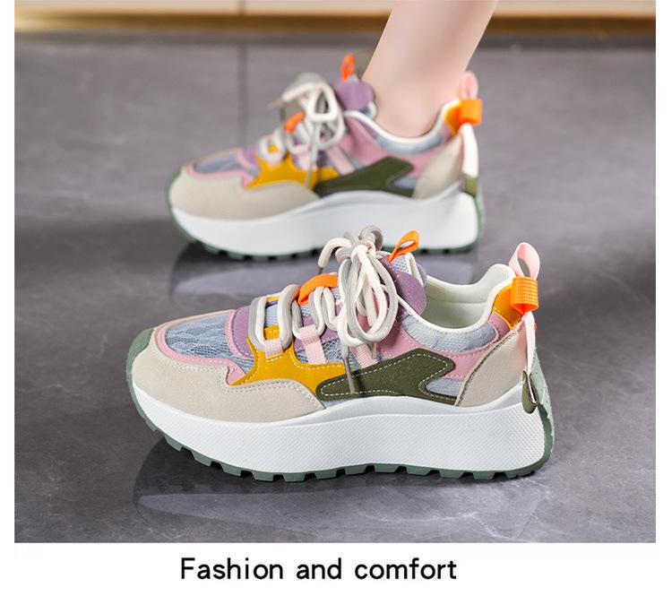 Damen-Sneaker aus atmungsaktivem Mesh im koreanischen Stil - Sommer 2025 Lässige Laufschuhe für Damen