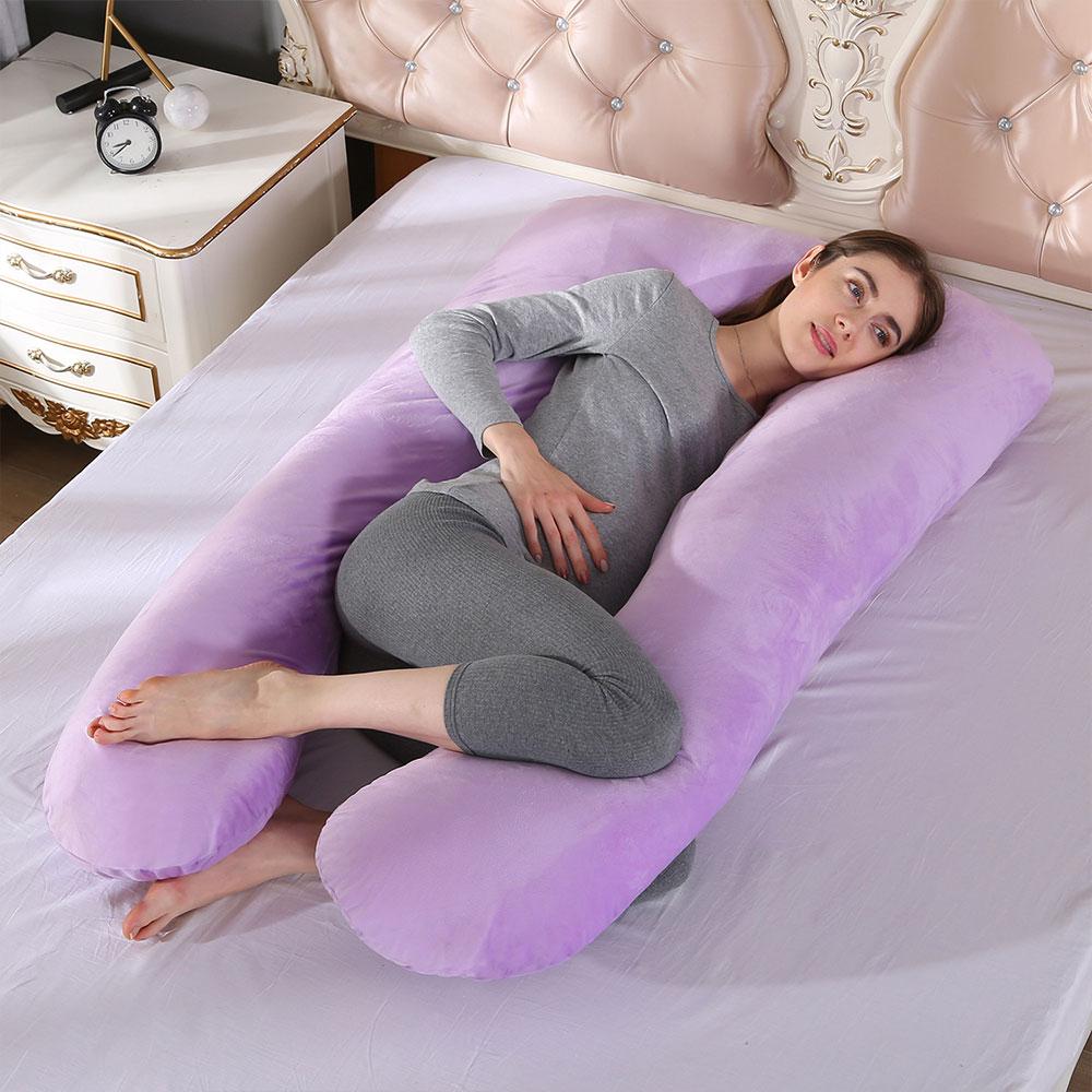 Bed Linings U-Shaped Pillow For Pregnant Women Is Suitable For Lying On The Side Removable And Washable Siesta Cushio Waist Body