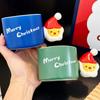 Creative Santa Claus Ceramic Mug High Value Christmas Gift Afternoon Tea Coffee Cup Saucer Set Souvenir