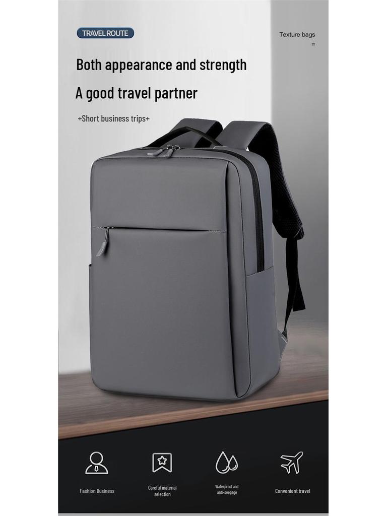 16" Waterproof Leather Business & Travel Backpack - Multifunctional, Large Capacity for Gaming Laptops