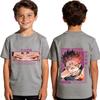 Jujutsu Kaisen Ryomen Sukuna Anime Print Kids T Shirt Casual Cotton Boy Top Tee Clothes