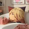Anime intense Tokyo Revengers Mikey Cushion Cover Pillowcase Short Plush Invisible zipper Room Sofa Cushion Cover
