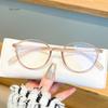 New Round Men Glasses Frame Luxury  Transparent Computer Anti Blue Light Eyeglasses Frames Vintage Leopard Eyewear
