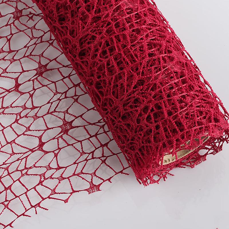 50Cm*4.5M Flower Wrapping Mesh Gauze Bouquet Wrapping Lace Jacquard Net Flower Pattern Mesh Florist Floral Wrapping Paper