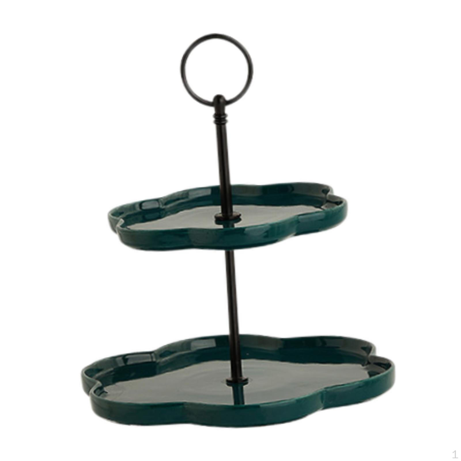 

2-х уровневая подставка для кексов, сервировочная тарелка для торта, держатель для десертов, пончиков и конфет