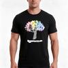Neurodiversity Tree Tshirt Summer Casual Cotton Tee Oversized Streetwear Tops Vintage Graphic Print Loose Fit Short Sleeve