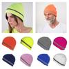 Reflective Beanie Hat for Adult Outdoor Activity Mountain Climbing Hat Handmade Crochet Soft Warm Skull Cap for Workers