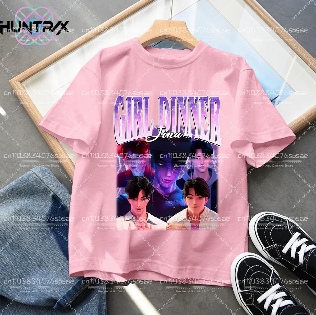Fashion Casual Kids T-shirt KPop Demon Hunters Cool Girls Tee Top Funny Tshirt Print Kids Tees
