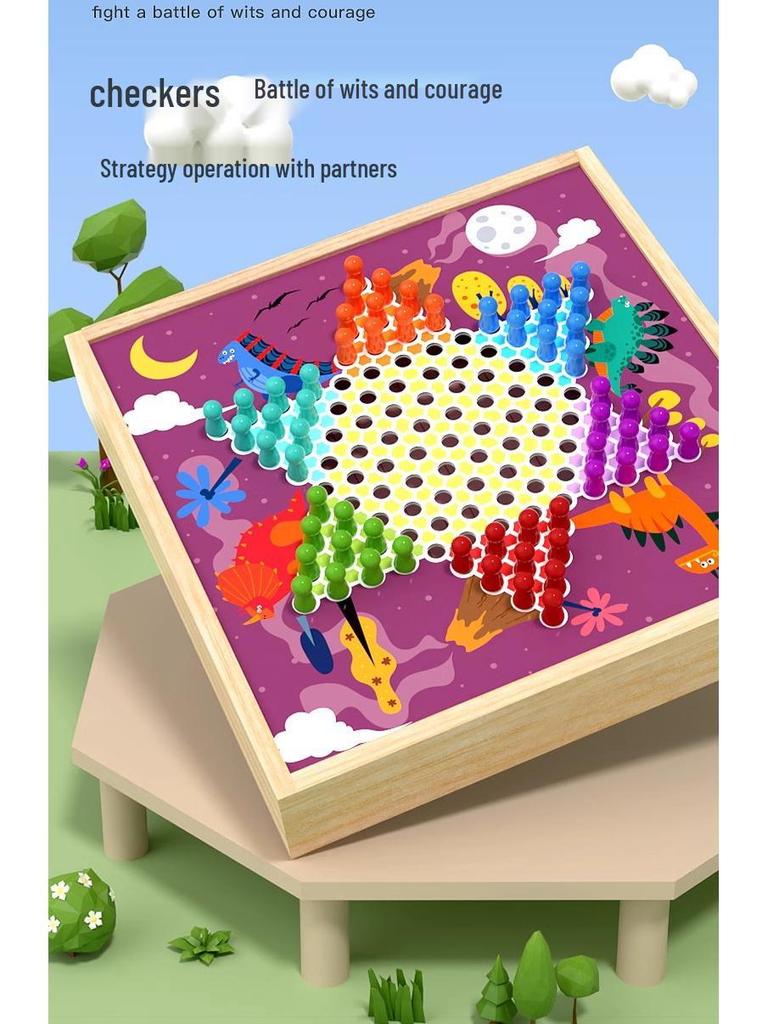 Gomoku, Člověče, nezlob se!, Dáma: Sada 3 herních desek 3 v 1 pro interakci a vzdělávání rodičů a dětí