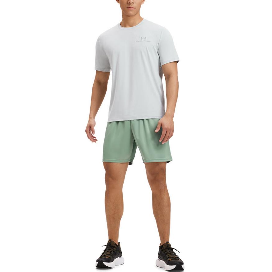 Under Armour Stylish Simple Loose Sports Shorts Men Shorts Lime-Green 1386969-348