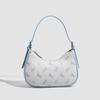 Simple summer new printed butterfly texture chain single shoulder crossbody hand carry armpit small square bag tide