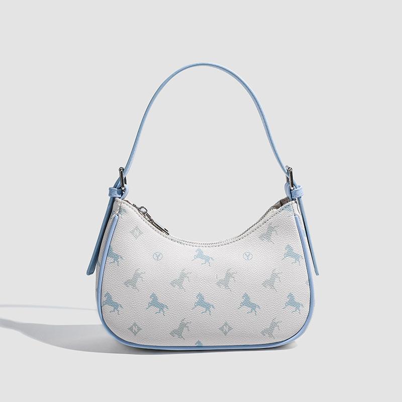 

Корейская версия с простым принтом в виде животного, высококачественная текстура, модная и универсальная сумка на одно плечо/подмышку для поездок на работу, ручная сумка-слайдер