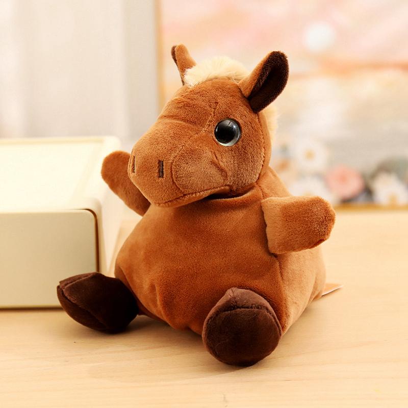 Sac de Sable Série Zoo Peluche Animaux en Peluche Pendentif Panda Raton Laveur Licorne Mouton Cheval Jouets pour Enfants Cadeau d'Anniversaire 18cm