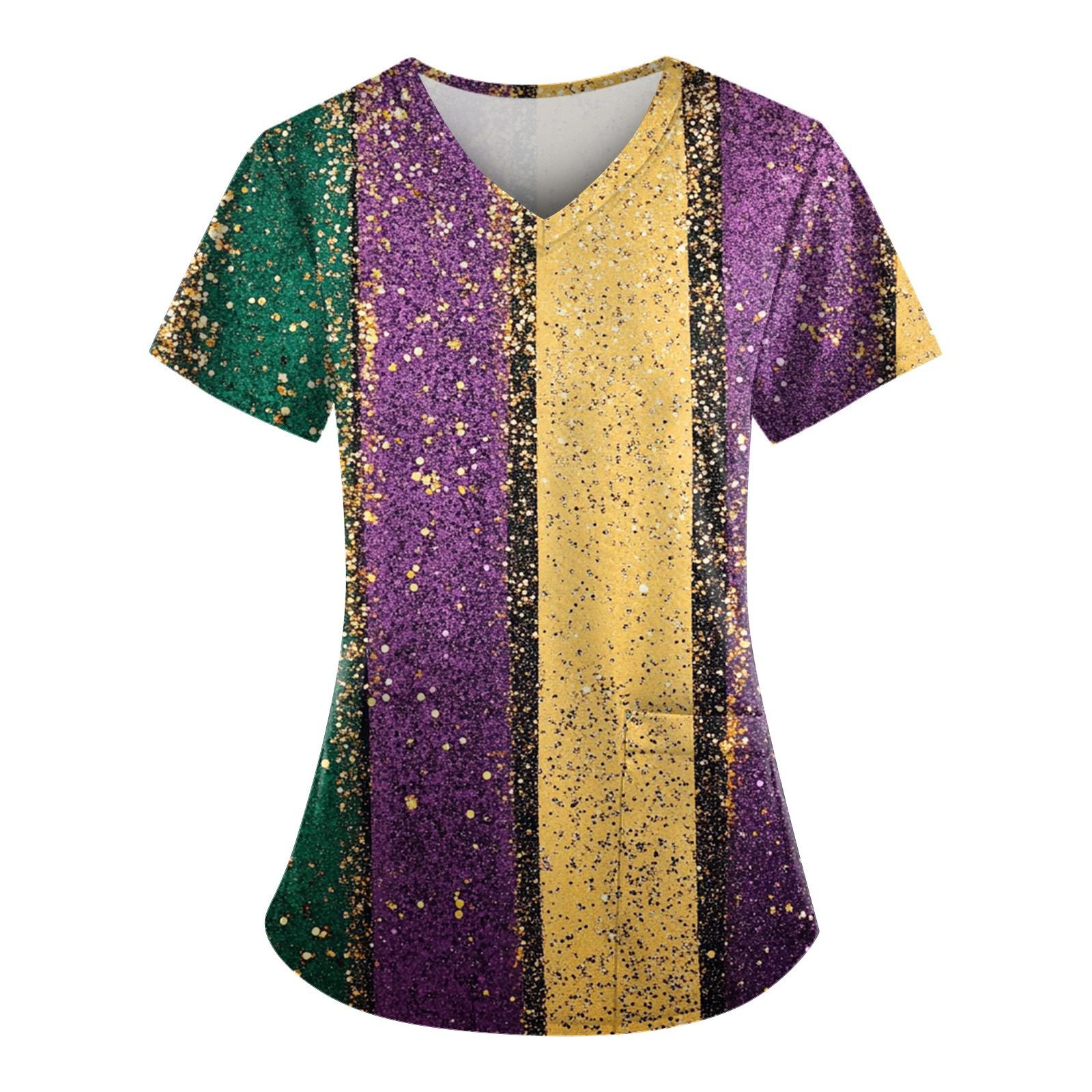 

Женский топ с карманом и коротким рукавом с крестом и V-образным вырезом XL жёлтый