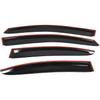 4-Pack Side Window Vent Visor Rain Guard Wind Shade Deflector JDM Style Black Replacement for 2015-2019 WRX STI Sedan 4-Door