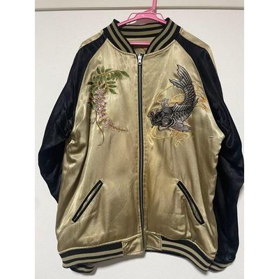 Used Karakuri Tamashii Sukajan Rayon Carp Reversible XL