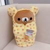 Peluche Rilakkuma con Saco de Dormir de Puntos Amarillos Muñeco Oso Relajante Relleno Atuendo Desmontable Peluche Rilakkuma para Fans Regalo