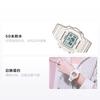 Casio YOUTH Series-Silicone Small Square Summer Macaron Pure White Volkswagen Ice Cream Octagon Electronic Movement Resin Strap Japanese F108WHC-7B