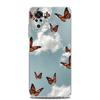 New Square Clear Soft Phone Case For Xiaomi Redmi Note 12 11 9S 9 8 10 Pro+ 7 8T 9C 9A 8A K40 Gaming Silicone Cover butterfly