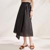 Zhaojun 2026 Heavyweight Silk A-Line Midi Skirt