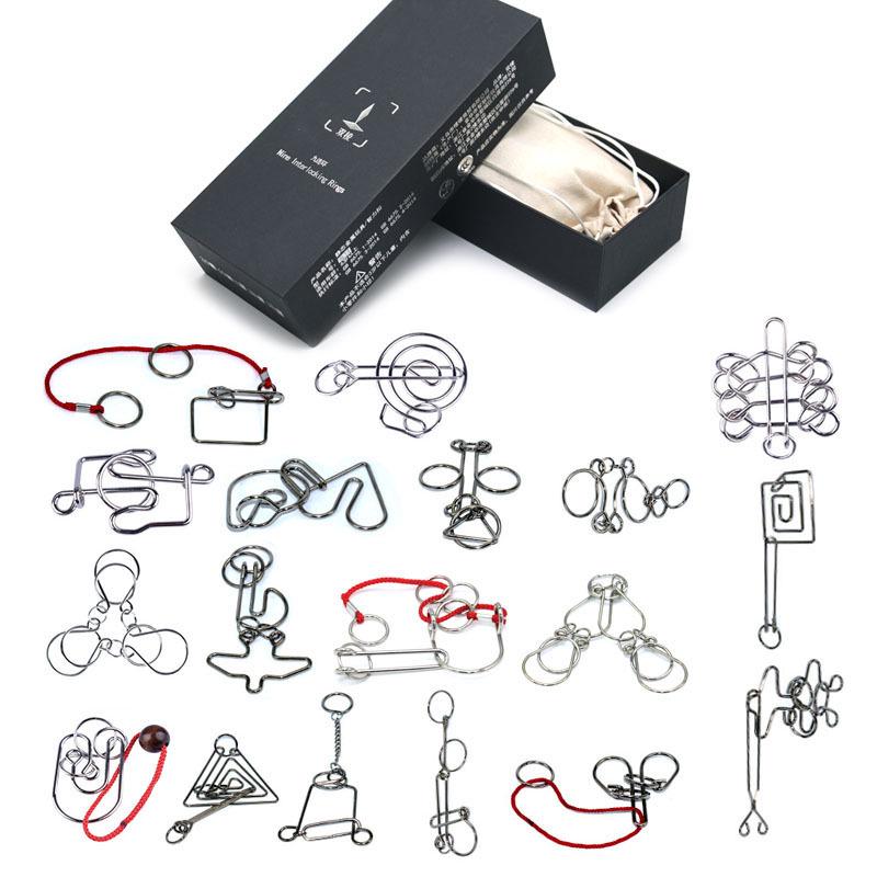 IQ Toys 8-teiliges Puzzle-Set - TikTok Trend Interlocking Rings