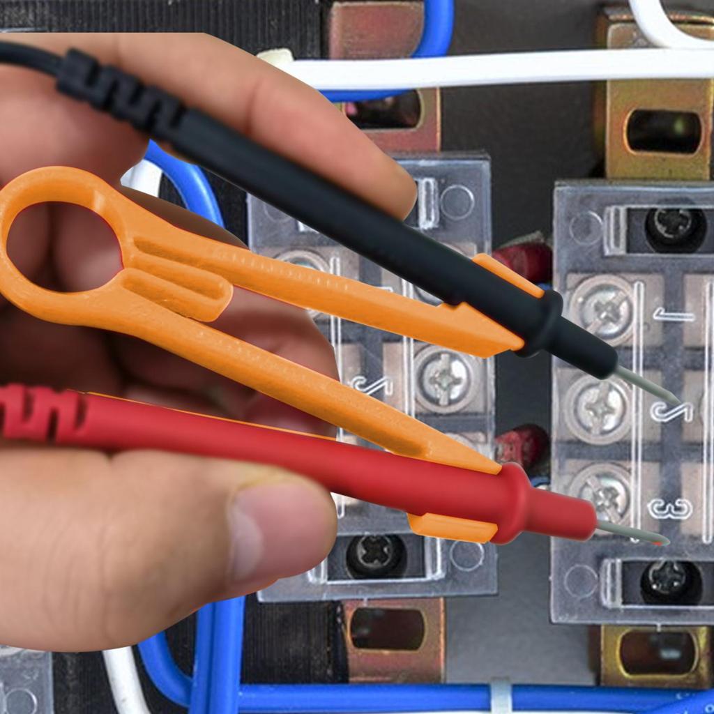 Meter Probes Clip Multimeter Probe Test Holder Clamping Tool Electrical Testing Power Supplies One Hand Repairing Tool