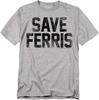 Popfunk Save Ferris Bueller's Day Off Movie T-Shirt & Gray
