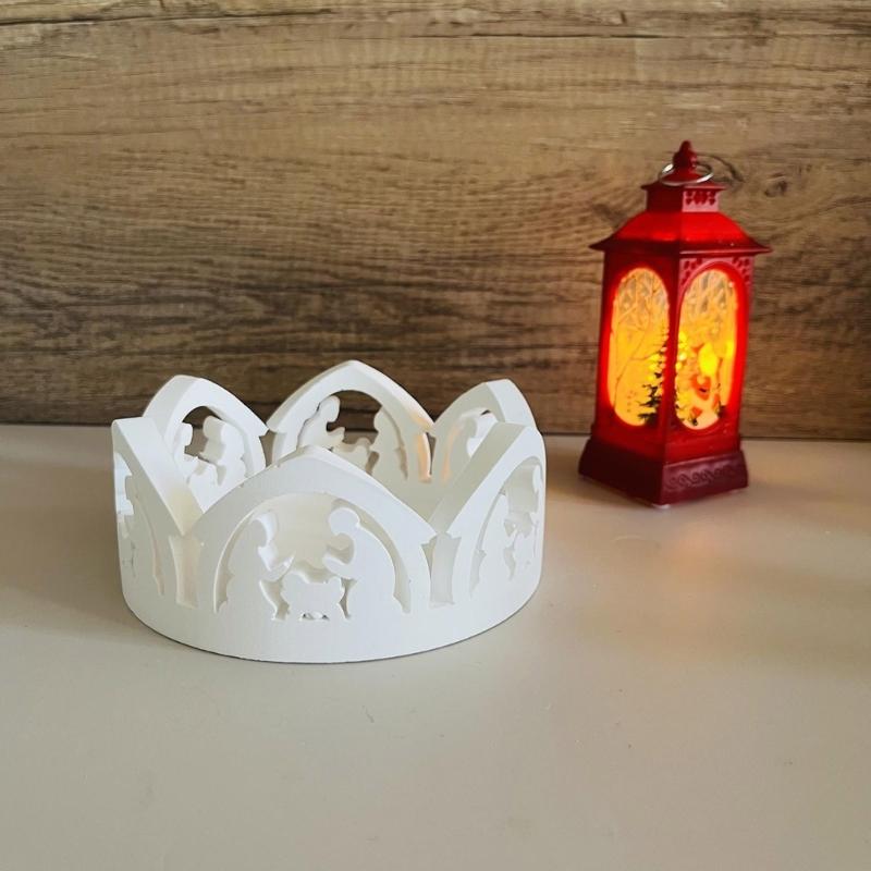 Kerzenständer Silikonform Kerzenbasisform Leicht zu entformen Hohlkerzenhalterform Ornament Heimdekorationen Form