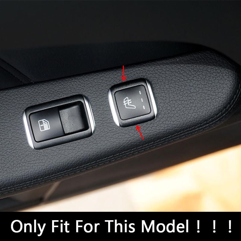 Car Seat Heating Backseat Buttons Cover Sequ Decoration Trim For Mercedes Benz E Class W212 2010-2015 Interior Accessories