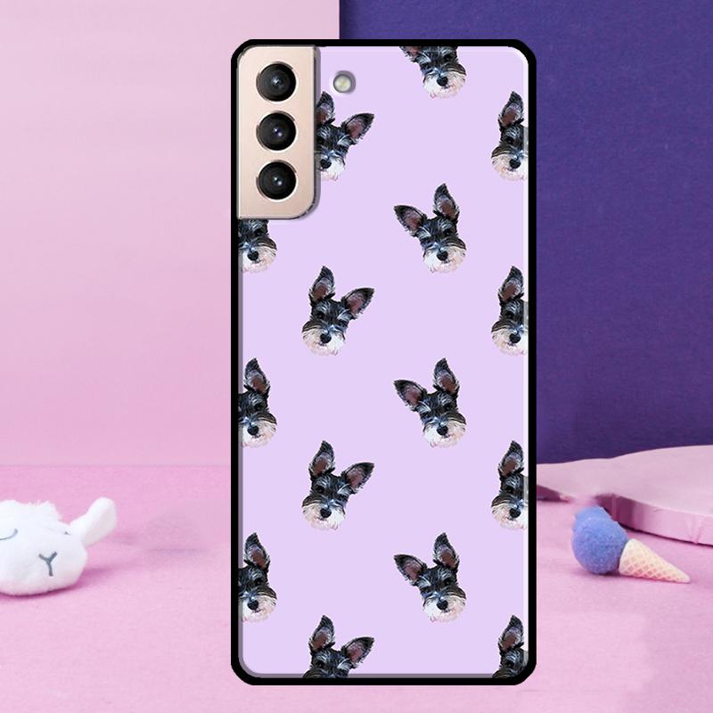 Schnauzer Puppy Dog Case For Samsung Galaxy S23 S22 Ultra S21 S20 FE Note 10 20 Ultra S8 S9 S10 Plus Cover
