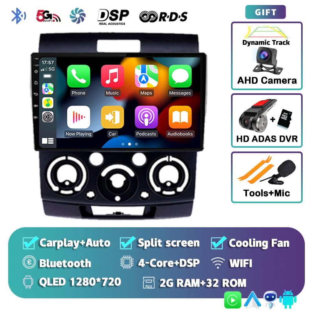 Android 14 Car Radio For Ford Everest Ranger Mazda BT50 BT-50 2006 2007 2008 - 2010 GPS Multimedia Video Player Head Unit Stereo